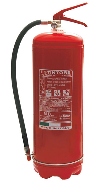 estintore a polvere da kg 12